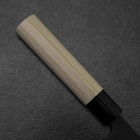 Nakiri SK Steel Kurouchi Kurigata Magnolia Handle 170mm (6.7”)-[Musashi]-[Japanese-Kitchen-Knives]