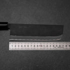 Nakiri SK Steel Kurouchi Kurigata Magnolia Handle 170mm (6.7”)-[Musashi]-[Japanese-Kitchen-Knives]