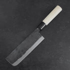 Nakiri SK Steel Kurouchi Magnolia Handle 170mm (6.7”)-[Musashi]-[Japanese-Kitchen-Knives]