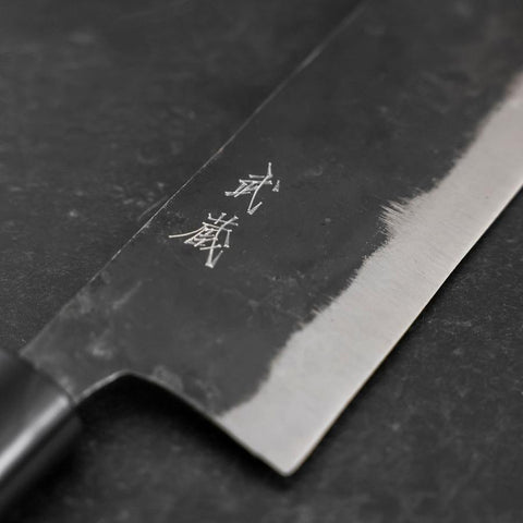 Nakiri SK Steel Kurouchi Magnolia Handle 170mm (6.7”)-[Musashi]-[Japanese-Kitchen-Knives]
