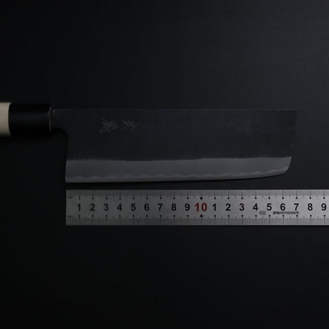 Nakiri SK Steel Kurouchi Magnolia Handle 170mm-[Musashi]-[Japanese-Kitchen-Knives]
