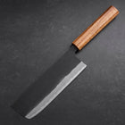 Nakiri SK Steel Kurouchi Oak Handle 170mm-[Musashi]-[Japanese-Kitchen-Knives]