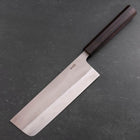 Nakiri SKD11 Nashiji Ebony Handle 165mm-[Musashi]-[Japanese-Kitchen-Knives]