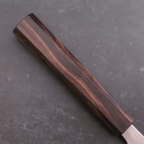 Nakiri SKD11 Nashiji Ebony Handle 165mm-[Musashi]-[Japanese-Kitchen-Knives]