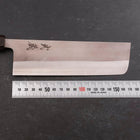 Nakiri SKD11 Nashiji Ebony Handle 165mm-[Musashi]-[Japanese-Kitchen-Knives]