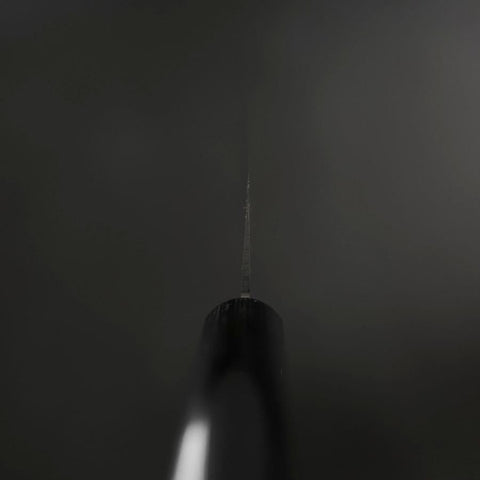 Nakiri SKD12 Polished Western Black Handle 165mm-[Musashi]-[Japanese-Kitchen-Knives]