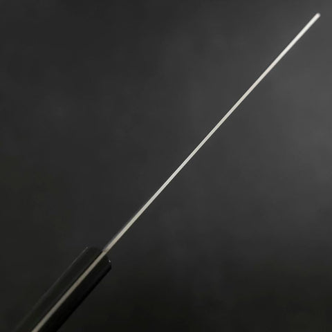 Nakiri SKD12 Polished Western Black Handle 165mm-[Musashi]-[Japanese-Kitchen-Knives]