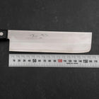 Nakiri SKD12 Polished Western Black Handle 165mm-[Musashi]-[Japanese-Kitchen-Knives]