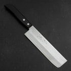 Nakiri SKD12 Polished Western Black Handle 165mm-[Musashi]-[Japanese-Kitchen-Knives]
