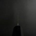 Nakiri SLD Black Damascus Ebony Handle 170mm (6.7”)-[Musashi]-[Japanese-Kitchen-Knives]