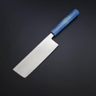 Nakiri SLD Mirror Shoreline Handle 170mm-[Musashi]-[Japanese-Kitchen-Knives]