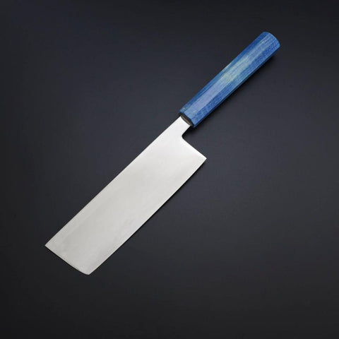 Nakiri SLD Mirror Shoreline Handle 170mm-[Musashi]-[Japanese-Kitchen-Knives]