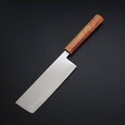 Nakiri SLD Mirror Sunset Orange Handle 170mm-[Musashi]-[Japanese-Kitchen-Knives]