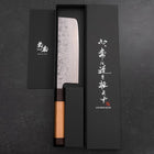 Nakiri SLD Nashiji Washi Cherry Rosewood Handle 165mm-[Musashi]-[Japanese-Kitchen-Knives]