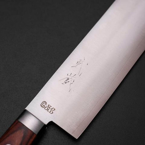 Nakiri SLD Polished Western Handle 165mm (6.5”)-[Musashi]-[Japanese-Kitchen-Knives]
