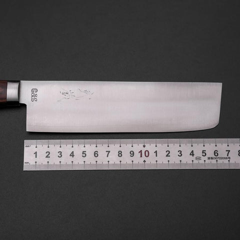 Nakiri SLD Polished Western Handle 165mm (6.5”)-[Musashi]-[Japanese-Kitchen-Knives]
