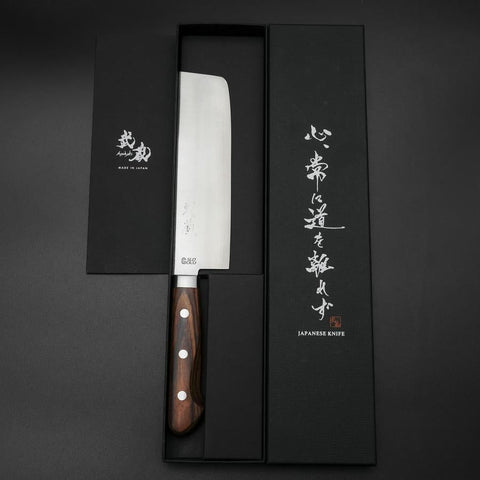 Nakiri SLD Polished Western Handle 165mm (6.5”)-[Musashi]-[Japanese-Kitchen-Knives]