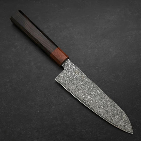 Nakiri & Santoku VG-10 Damasco Mango de Ébano Palisandro Set Sakura