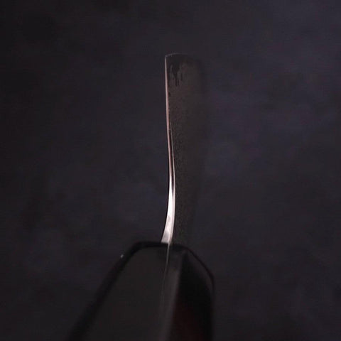 Nakiri Silver Steel #3 Damasco Mango de Ébano con Cuerno de Búfalo 165mm