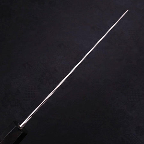 Nakiri Silver Steel #3 Damasco Mango de Ébano con Cuerno de Búfalo 165mm