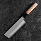 Nakiri Silver Steel #3 Kasumi Buffalo Walnut Handle 165mm-[Musashi]-[Japanese-Kitchen-Knives]