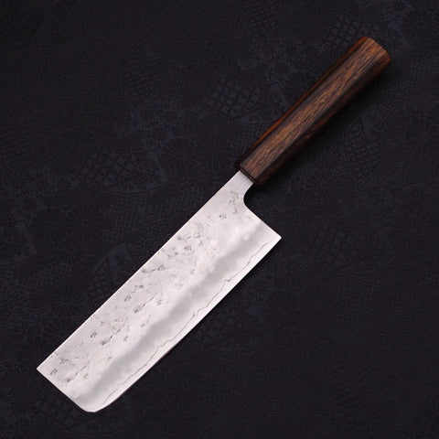 Nakiri Silver Steel #3 Nashiji Mango Sumi Urushi 165mm