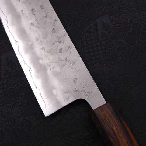 Nakiri Silver Steel #3 Nashiji Mango Sumi Urushi 165mm