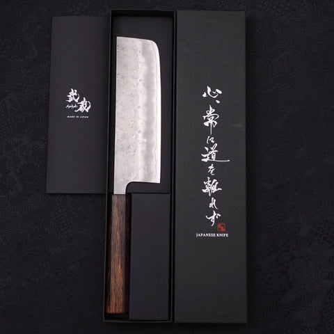 Nakiri Silver Steel #3 Nashiji Mango Sumi Urushi 165mm