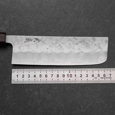 Nakiri Silver Steel #3 Nashiji Walnut Handle 165mm (6.5”)