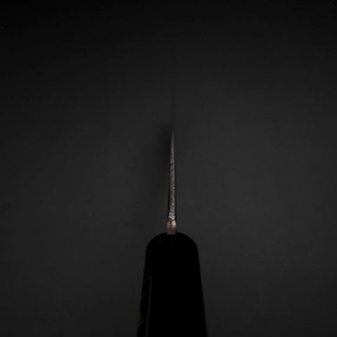 Nakiri Silver Steel #3 Nashiji Western Handle 170mm (6.7”)-[Musashi]-[Japanese-Kitchen-Knives]