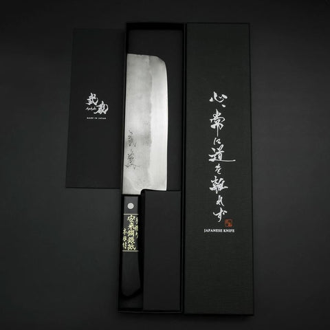 Nakiri Silver Steel #3 Nashiji Western Handle 170mm (6.7”)