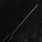 Nakiri Silver Steel #3 Nawame Damascus Dark Blue Urushi Handle 165mm-[Musashi]-[Japanese-Kitchen-Knives]