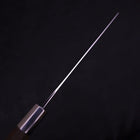 Nakiri Silver Steel #3 Walnut Handle 165mm-[Musashi]-[Japanese-Kitchen-Knives]