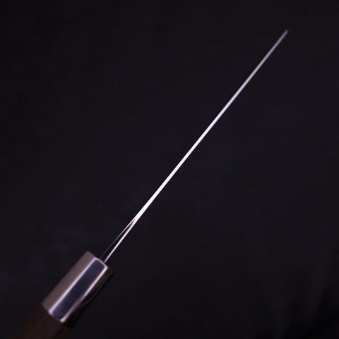 Nakiri Silver Steel #3 Walnut Handle 165mm-[Musashi]-[Japanese-Kitchen-Knives]