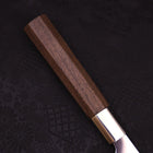 Nakiri Silver Steel #3 Walnut Handle 165mm-[Musashi]-[Japanese-Kitchen-Knives]
