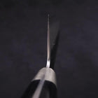 Nakiri Stainless Clad Blue Super Kurouchi Tsuchime Western Black Handle 165mm-[Musashi]-[Japanese-Kitchen-Knives]
