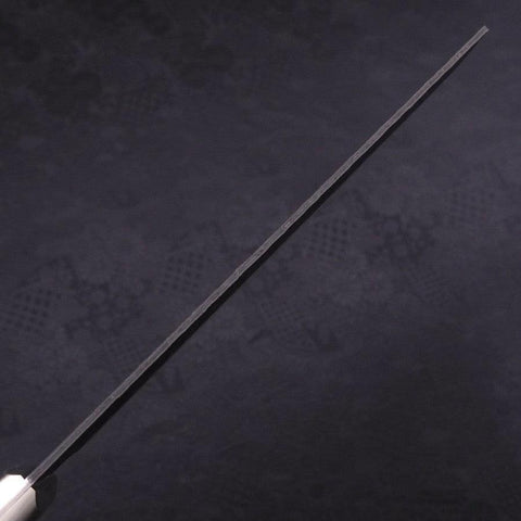 Nakiri Stainless Clad Blue Super Kurouchi Tsuchime Western Black Handle 165mm-[Musashi]-[Japanese-Kitchen-Knives]