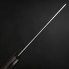 Nakiri Stainless Clad Blue Super Polished Western Black Red Handle 160mm-[Musashi]-[Japanese-Kitchen-Knives]
