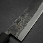 Nakiri Stainless Clad Blue Steel #2 Kurouchi Rubber Handle 165mm-[Musashi]-[Japanese-Kitchen-Knives]