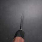 Nakiri Stainless Clad Blue Steel #2 Kurouchi Walnut Handle 165mm-[Musashi]-[Japanese-Kitchen-Knives]