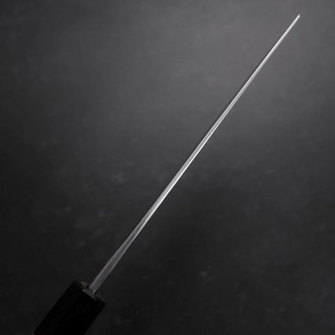 Nakiri Stainless Clad Blue Steel #2 Kurouchi Walnut Handle 165mm-[Musashi]-[Japanese-Kitchen-Knives]