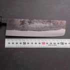 Nakiri Stainless Clad Blue Steel #2 Kurouchi Walnut Handle 165mm-[Musashi]-[Japanese-Kitchen-Knives]