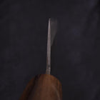 Nakiri Stainless Clad Blue Steel #2 Kurouchi Walnut Shitan Handle 165mm-[Musashi]-[Japanese-Kitchen-Knives]