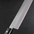 Nakiri Stainless Clad White Steel #2 Polished Western Black Handle 150mm-[Musashi]-[Japanese-Kitchen-Knives]