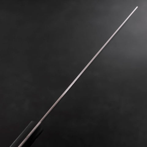 Nakiri Stainless Clad White Steel #2 Polished Western Black Handle 150mm-[Musashi]-[Japanese-Kitchen-Knives]