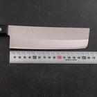 Nakiri Stainless Clad White Steel #2 Polished Western Black Handle 150mm-[Musashi]-[Japanese-Kitchen-Knives]