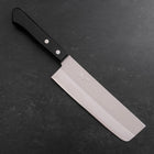 Nakiri Stainless Clad White Steel #2 Polished Western Black Handle 150mm-[Musashi]-[Japanese-Kitchen-Knives]