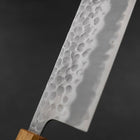 Nakiri Stainless Clad White Steel #2 Tsuchime Yaki Urushi Handle 165mm-[Musashi]-[Japanese-Kitchen-Knives]