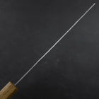 Nakiri Stainless Clad White Steel #2 Tsuchime Yaki Urushi Handle 165mm-[Musashi]-[Japanese-Kitchen-Knives]