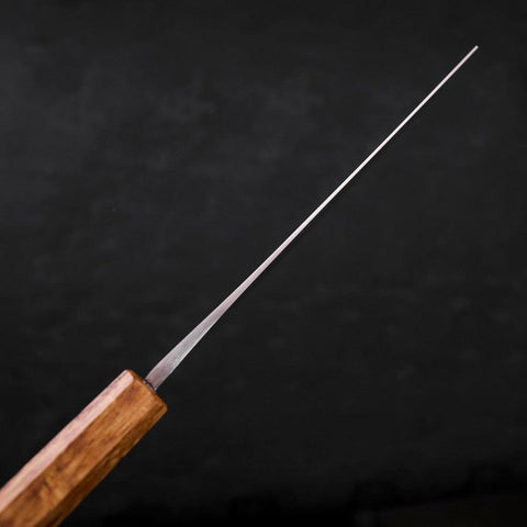 Nakiri Stainless Clad White Steel #2 Polished Yaki Urushi Handle 165mm-[Musashi]-[Japanese-Kitchen-Knives]